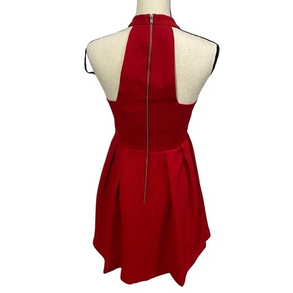 BCBGeneration Sleeveless Midi Dress Sz 4 Red - Picture 2 of 7